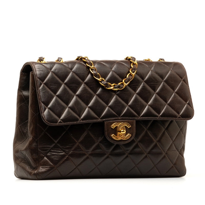 Chanel Lambskin Jumbo Double Flap with Gold Hardware