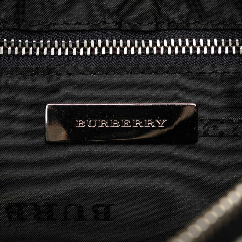 Burberry Gray Canvas Shoulder Bag