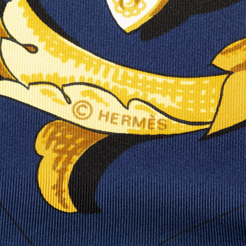 Hermes Carre 90 Le Mors A La Conétable Silk Scarf