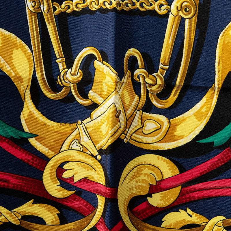 Hermes Carre 90 Le Mors A La Conétable Silk Scarf