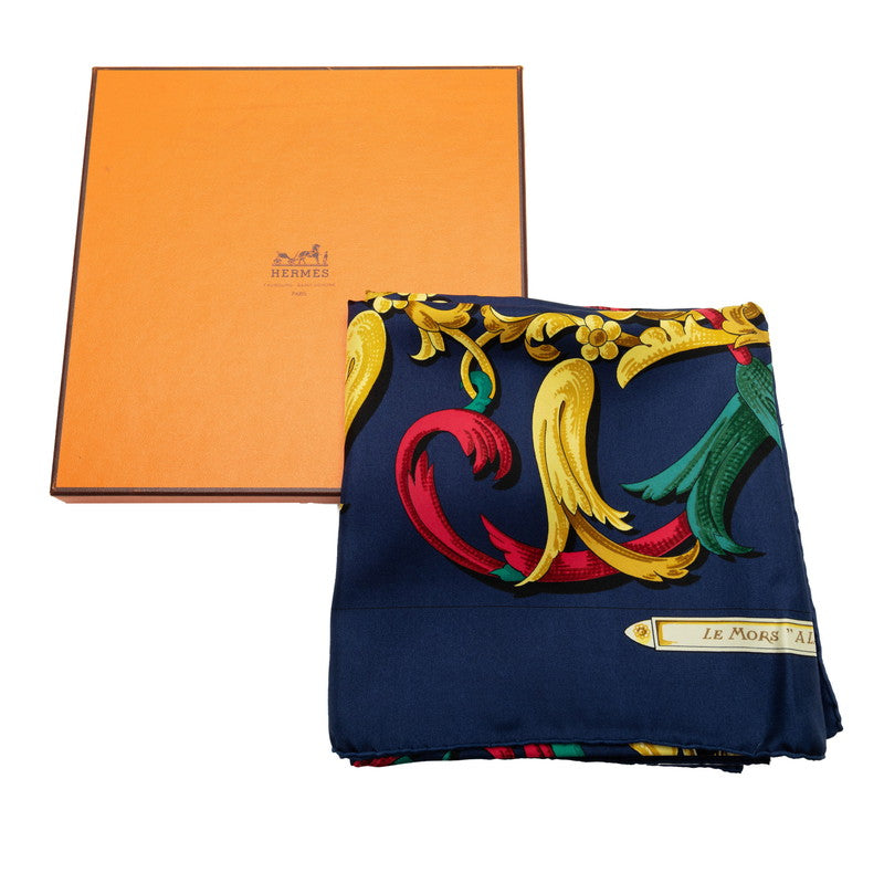 Hermes Carre 90 Le Mors A La Conétable Silk Scarf