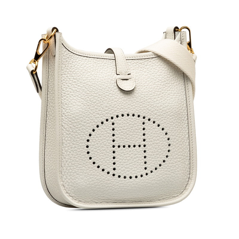 Hermes Evelyn Tpm Diagonal Shoulder Bag White Gold