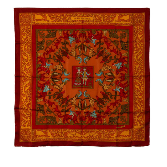 Hermes Early America Silk Scarf