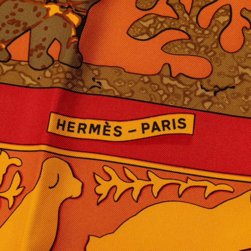 Hermes Early America Silk Scarf