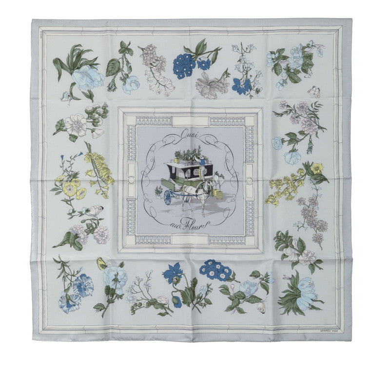 Hermes Quai Aux Fleurs Silk Scarf