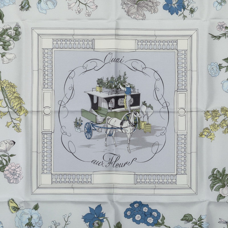 Hermes Quai Aux Fleurs Silk Scarf