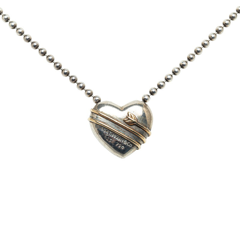 Tiffany & Co. Two Tone Heart & Arrow Necklace