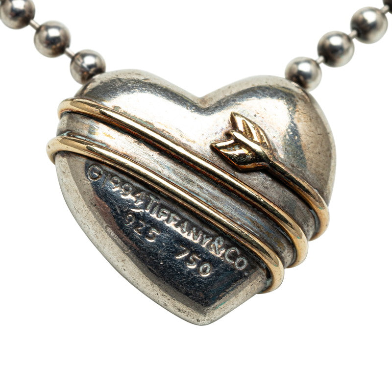 Tiffany & Co. Two Tone Heart & Arrow Necklace