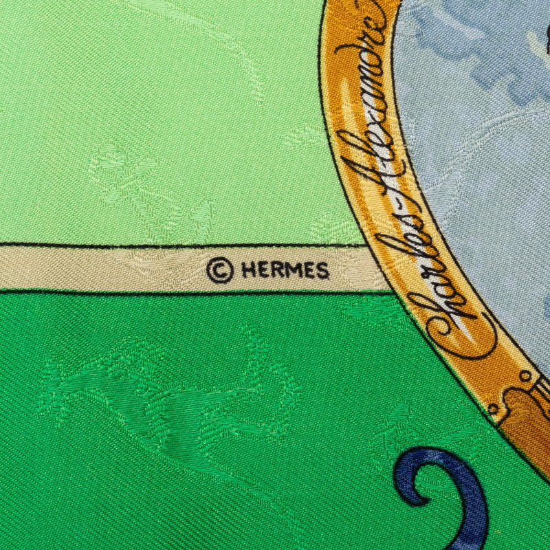 Hermes Le Geographe Silk Scarf