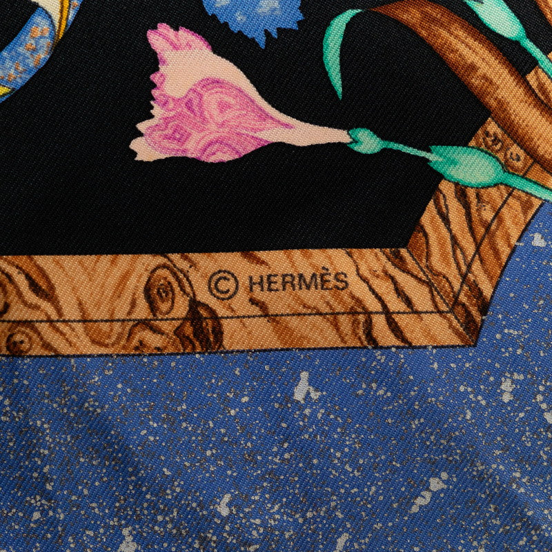 Hermes Carré 90 Pierres D'Orient Et D'Occident Oriental Stone and Western Stonework Silk Scarf