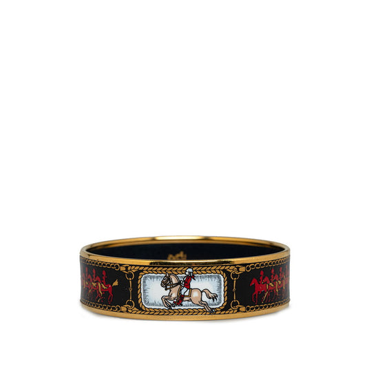 Hermes Emile Gm Cloisonne Horse Bangle