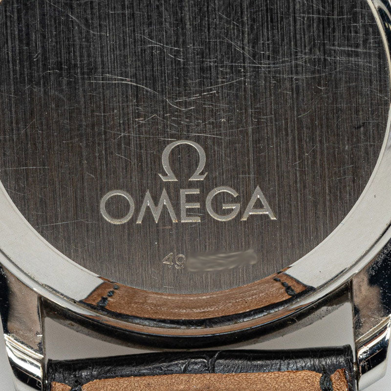 Omega Deville 34.7 MM, Steel on Leather Strap