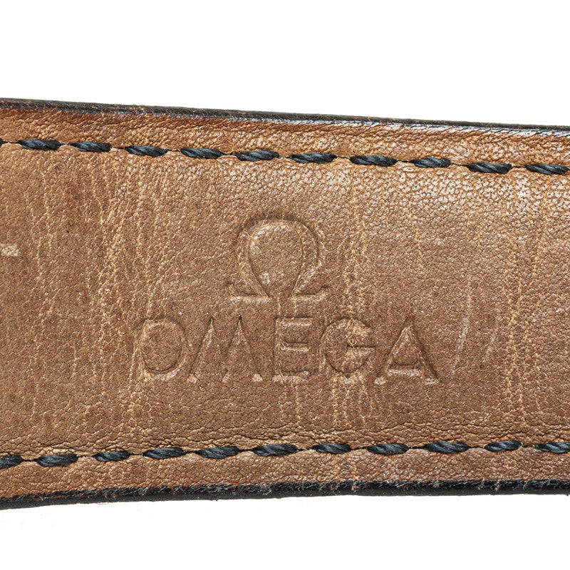 Omega Deville 34.7 MM, Steel on Leather Strap