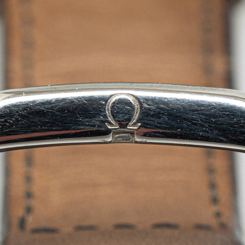 Omega Deville 34.7 MM, Steel on Leather Strap