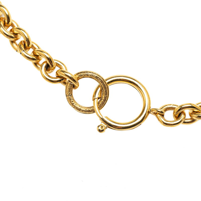 Chanel Vintage Coco Mark Medallion Necklace