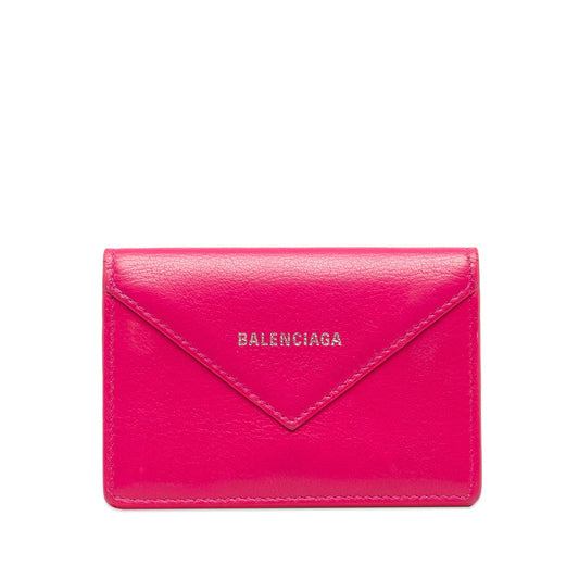 Balenciaga Pink Leather Card Case