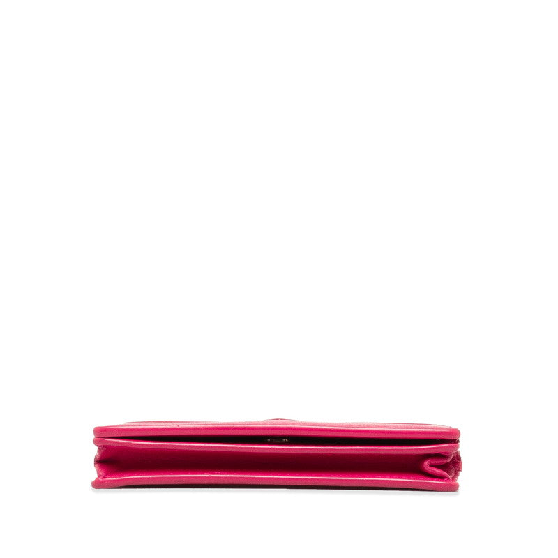 Balenciaga Pink Leather Card Case