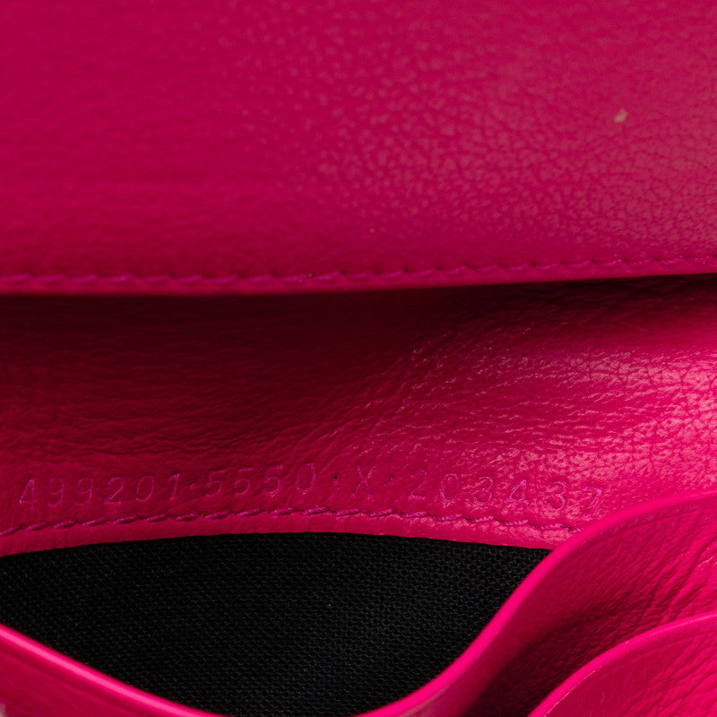 Balenciaga Pink Leather Card Case