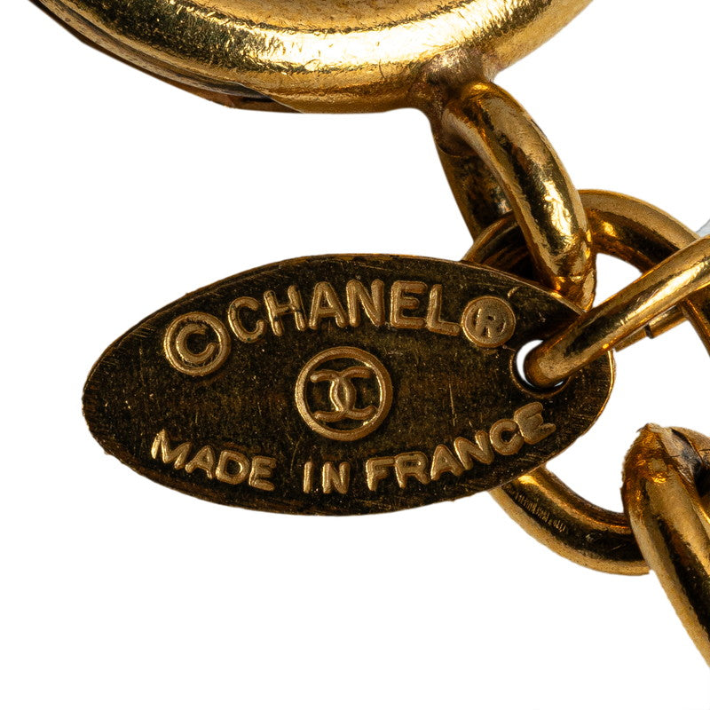 Chanel CC Matelasse Quilted Pendant Necklace