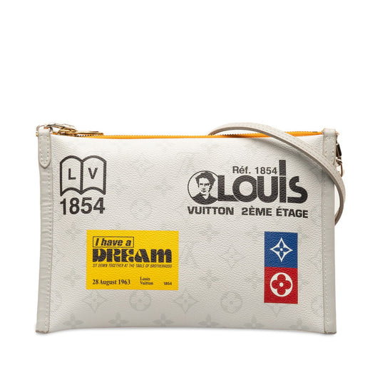 Louis Vuitton Monogram Flat Messenger Shoulder Bag