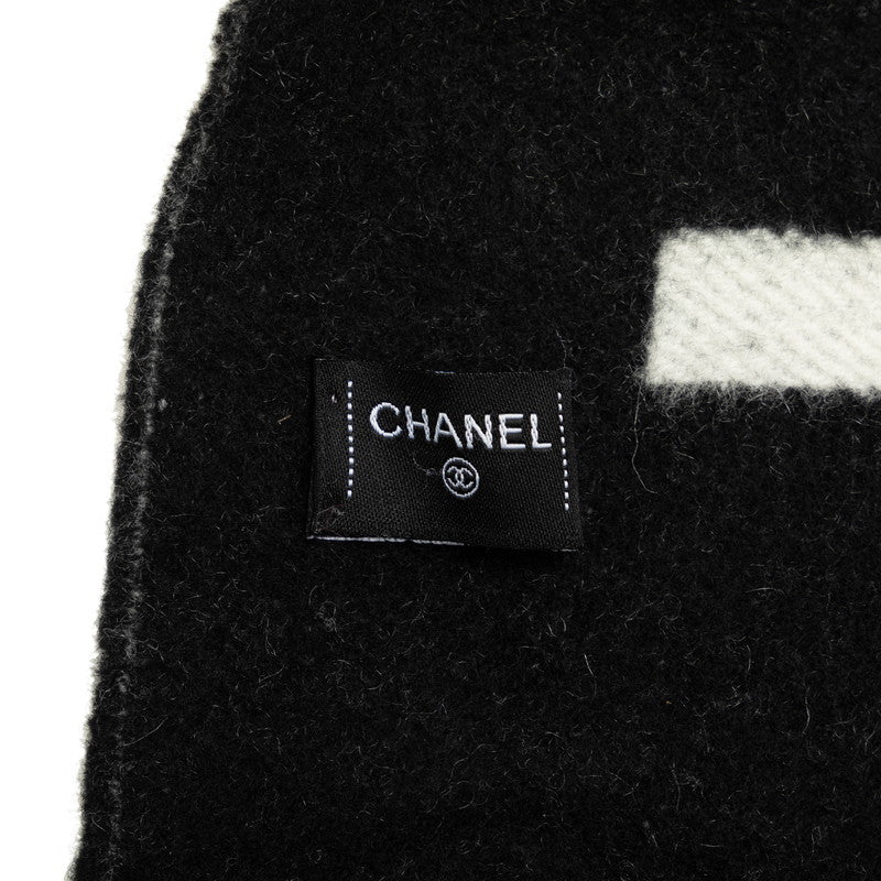 Chanel CC Fringe Cashmere Scarf