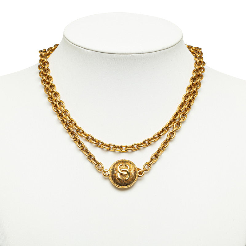 Chanel CC Mark Medallion Necklace