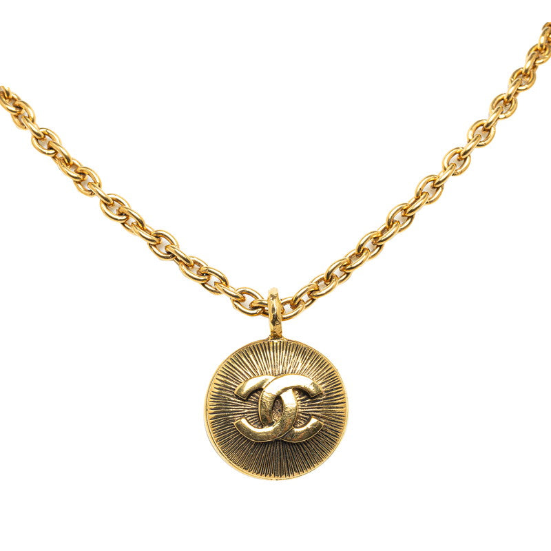 Chanel Vintage CC Sunburst Necklace