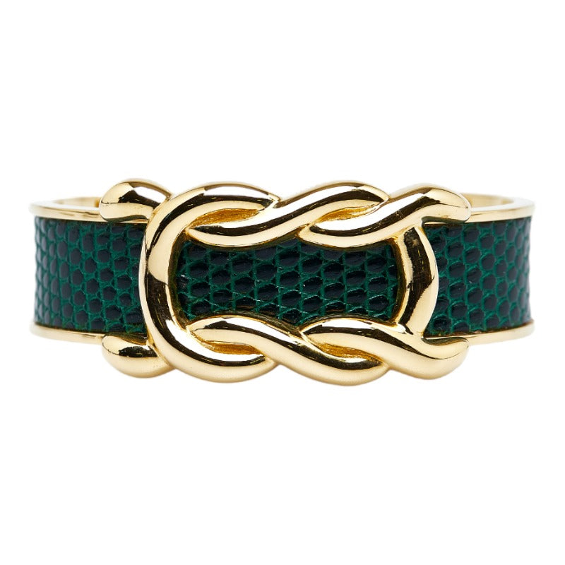 Hermès Lizard Interlocking Knot Cuff