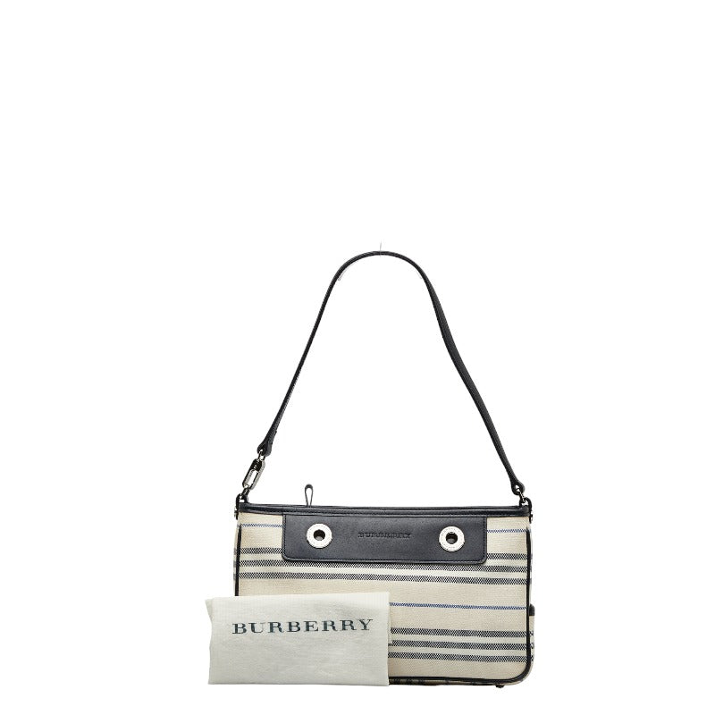 Burberry Striped Canvas Bag