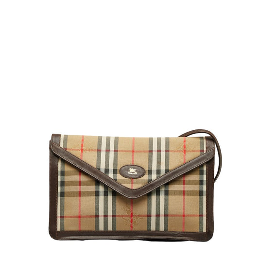 Burberry Nova Check Shadow Horse Shoulder Bag