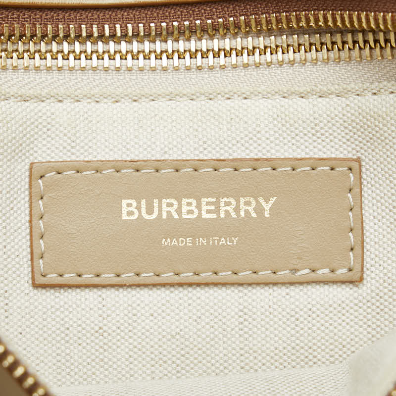 Burberry Beige Leather Handbag Clutch Bag