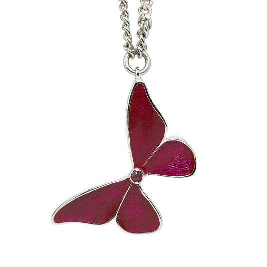 Dior Butterfly Logo Necklace