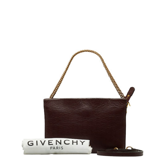 Givenchy 2WAY Brown Leather Suede Handbag