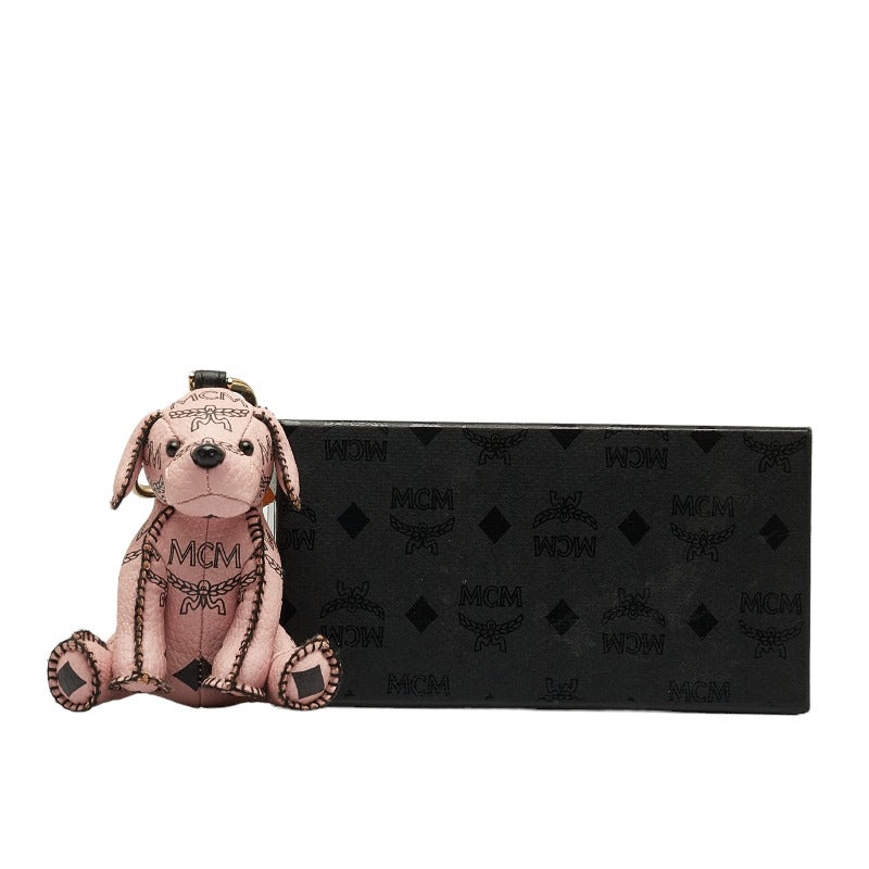 MCM Vicetos Logogram Dog Bag Charm