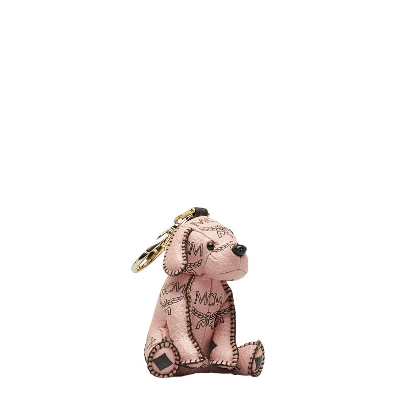 MCM Vicetos Logogram Dog Bag Charm