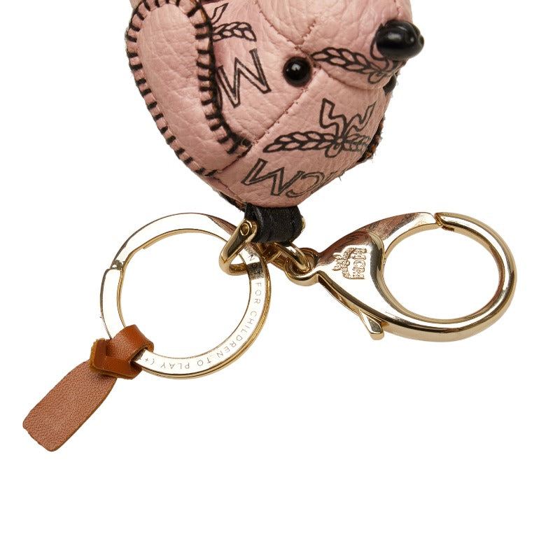 MCM Vicetos Logogram Dog Bag Charm