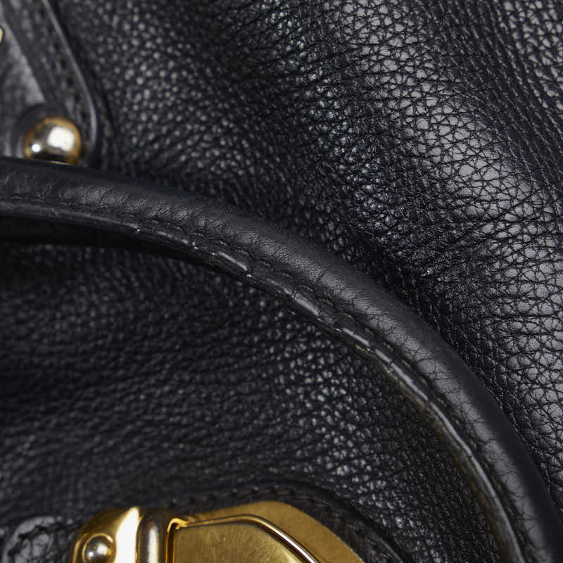 Prada Antic Vitello Daino Pushlock Handbag