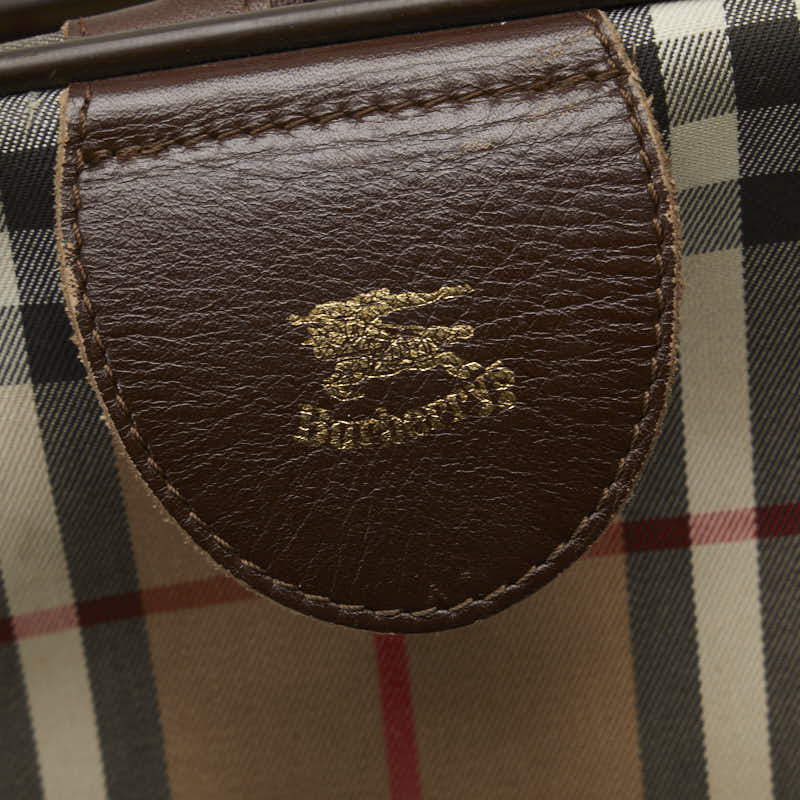 Burberry Nova Check Shadow Horse Boston Bag