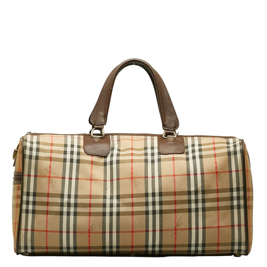 Burberry Nova Check Shadow Horse Boston Bag