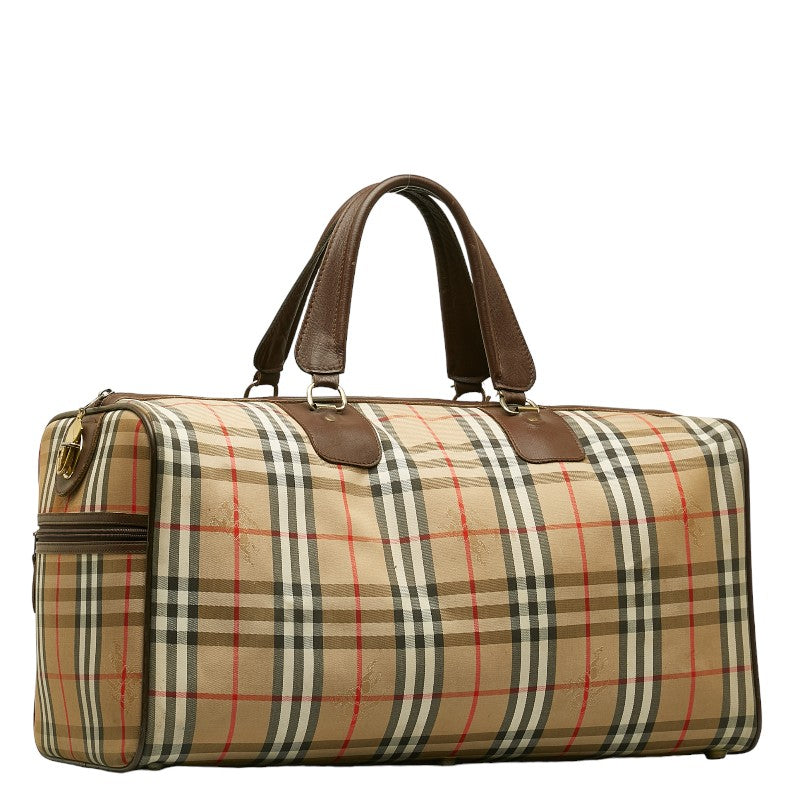 Burberry Nova Check Shadow Horse Boston Bag