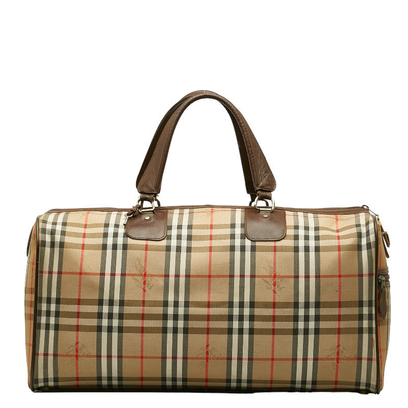 Burberry Nova Check Shadow Horse Boston Bag