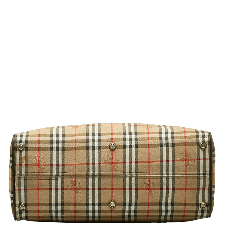 Burberry Nova Check Shadow Horse Boston Bag