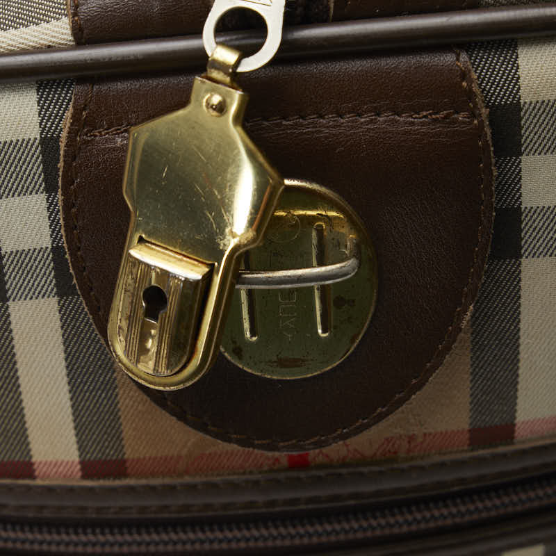 Burberry Nova Check Shadow Horse Boston Bag