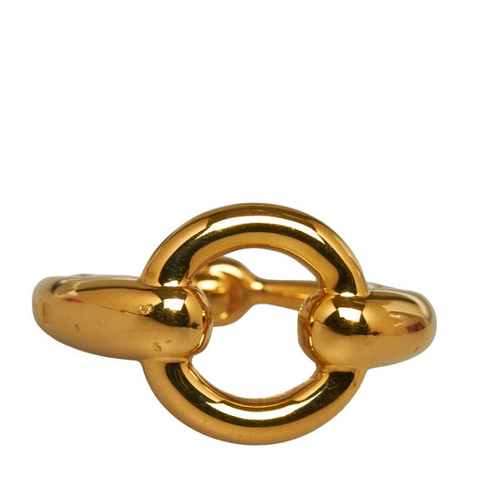 Hermes Gold Plated Scarf Ring
