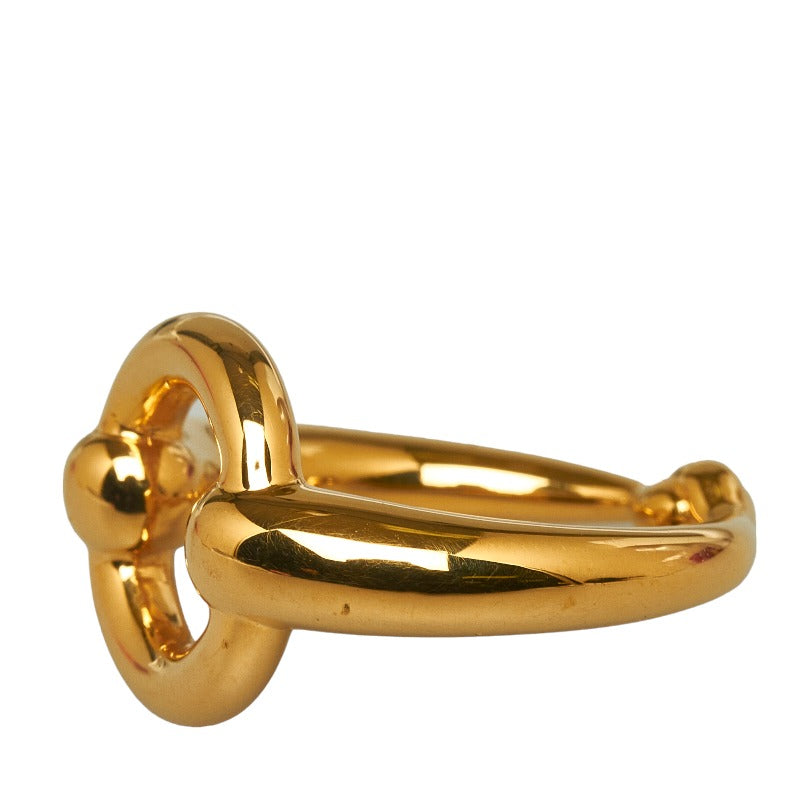 Hermes Gold Plated Scarf Ring