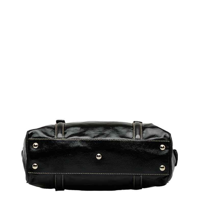 Gucci Dialux Britt Patent Leather Boston Bag