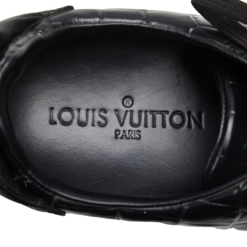 Louis Vuitton Crocodile Embossed Leather Sneakers