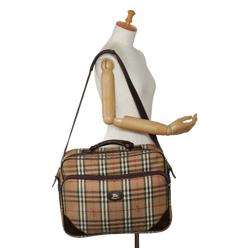 Burberry Nova Check Shadow Horse Handbag