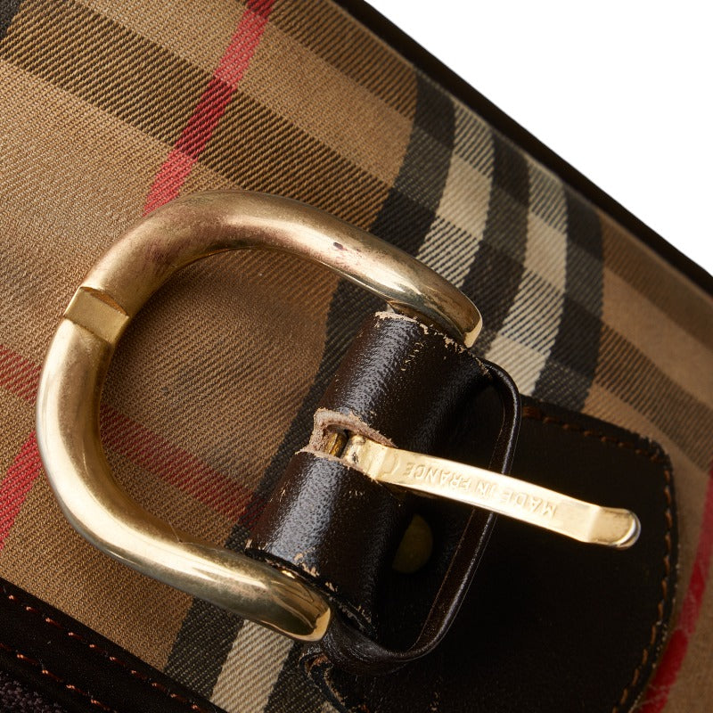 Burberry Nova Check Shadow Horse Handbag