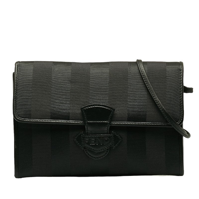 Fendi Vintage Pequin Shoulder Bag